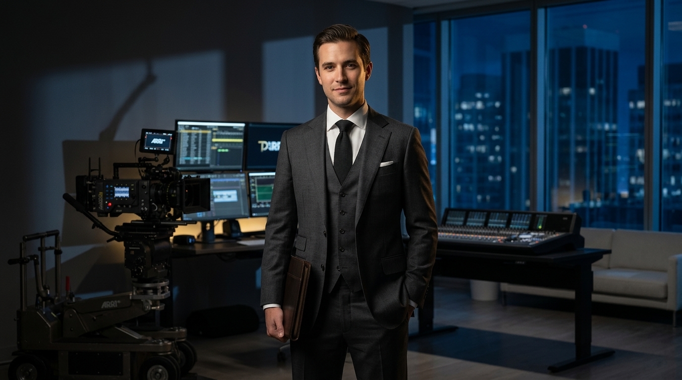 Tristan Desechenes in a cinematic executive production environment
